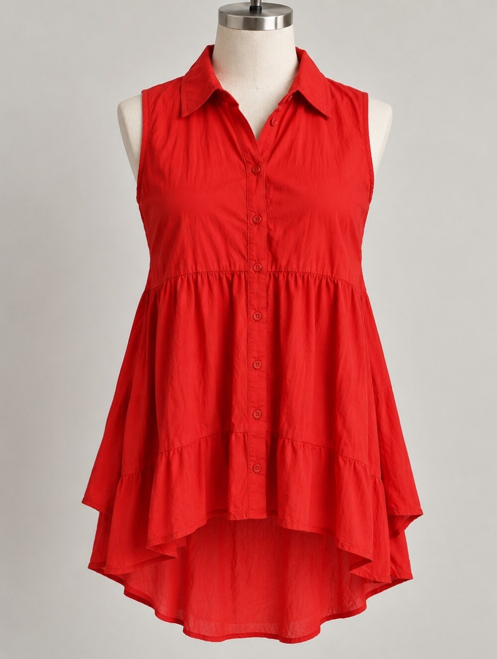 Torrid | Orange Sleeveless High-Low Tunic Top